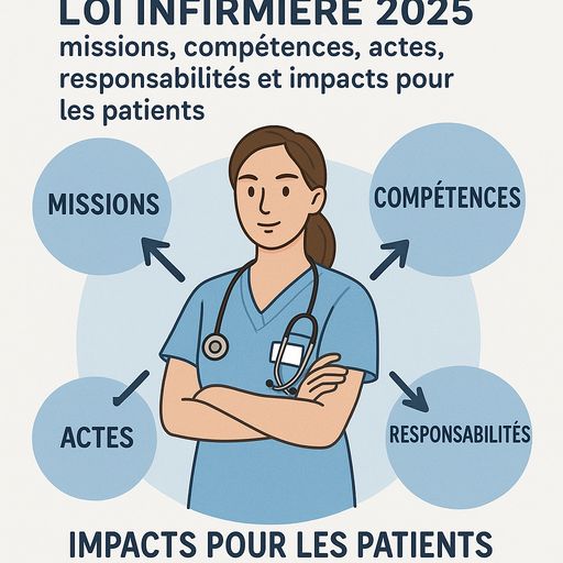 Loi infirmière 2025&nbsp;: missions, compétences, actes, responsabilités