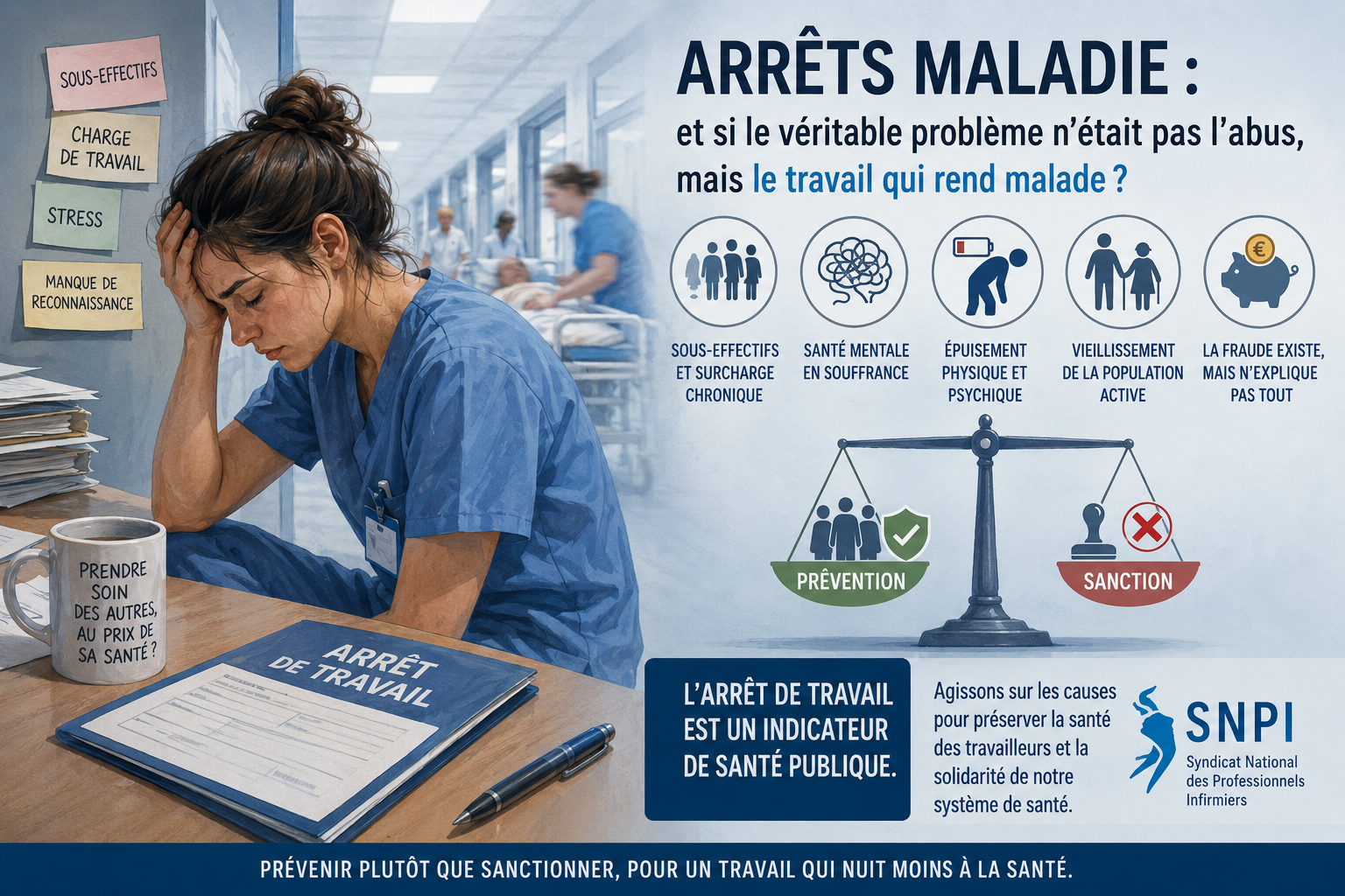 Arrêts maladie&nbsp;: le problème n’est pas l’abus, mais le travail qui rend malade