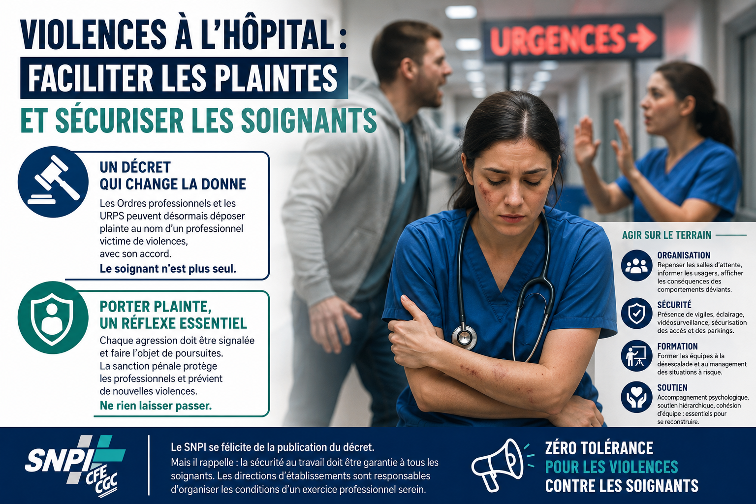 Violences à l’hôpital&nbsp;: faciliter les plaintes et sécuriser les soignants 