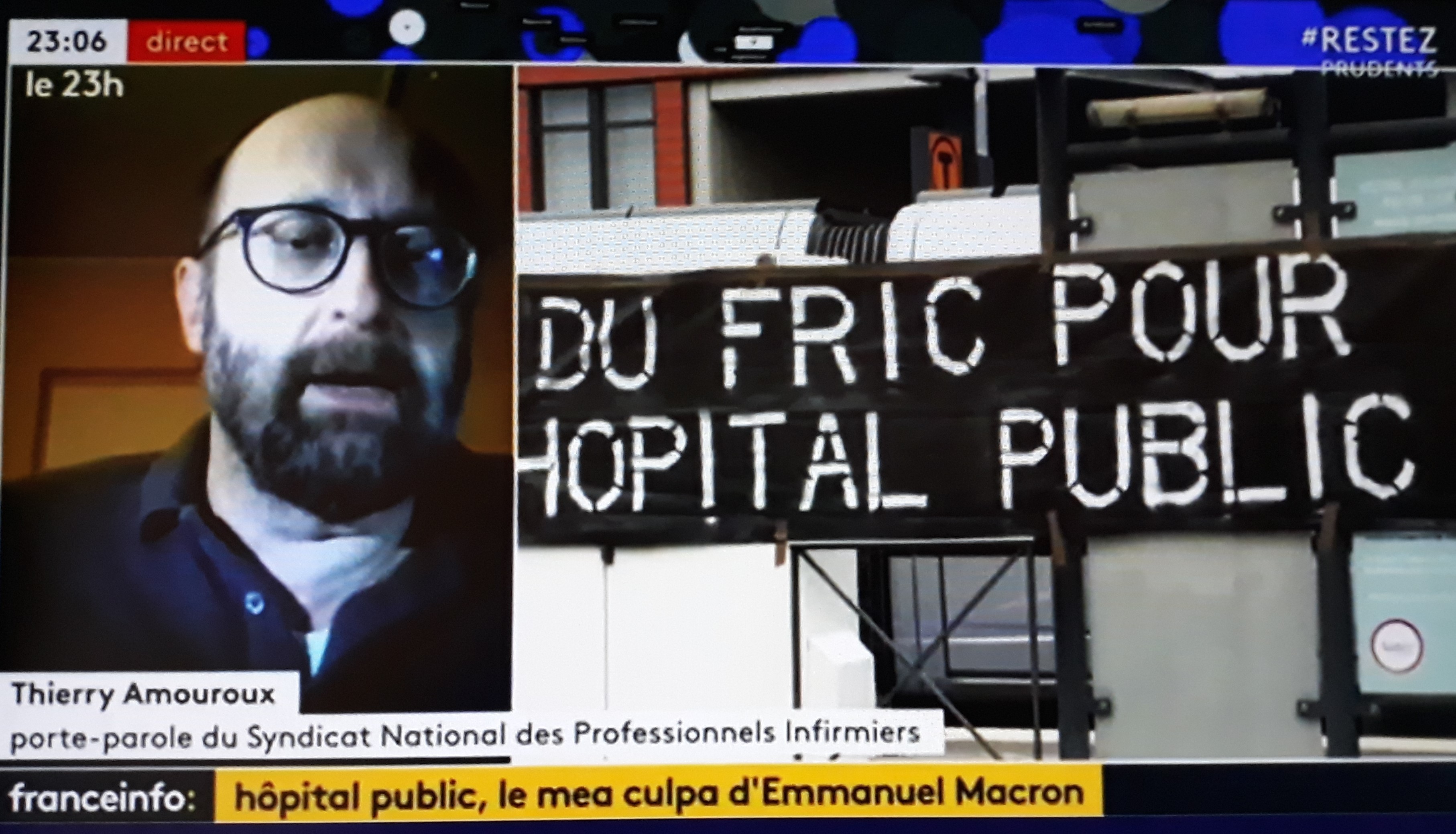 Prime Covid19 soignants, Thierry Amouroux, vidéo infirmier SNPI