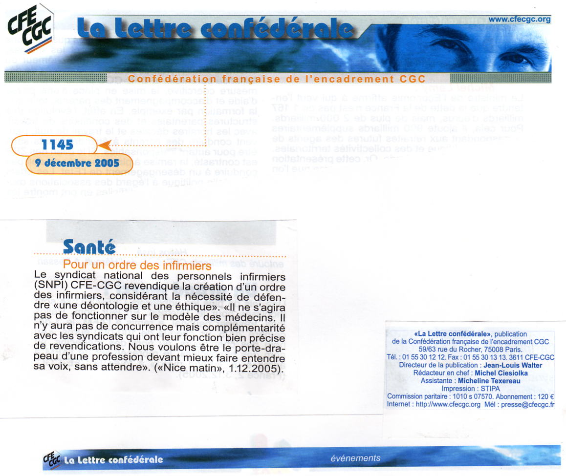La Lettre Conf ?d ?rale