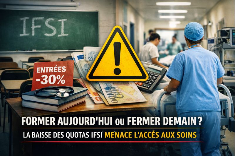 Former aujourd’hui ou fermer demain&nbsp;: la baisse des quotas IFSI menace l’accès aux soins 