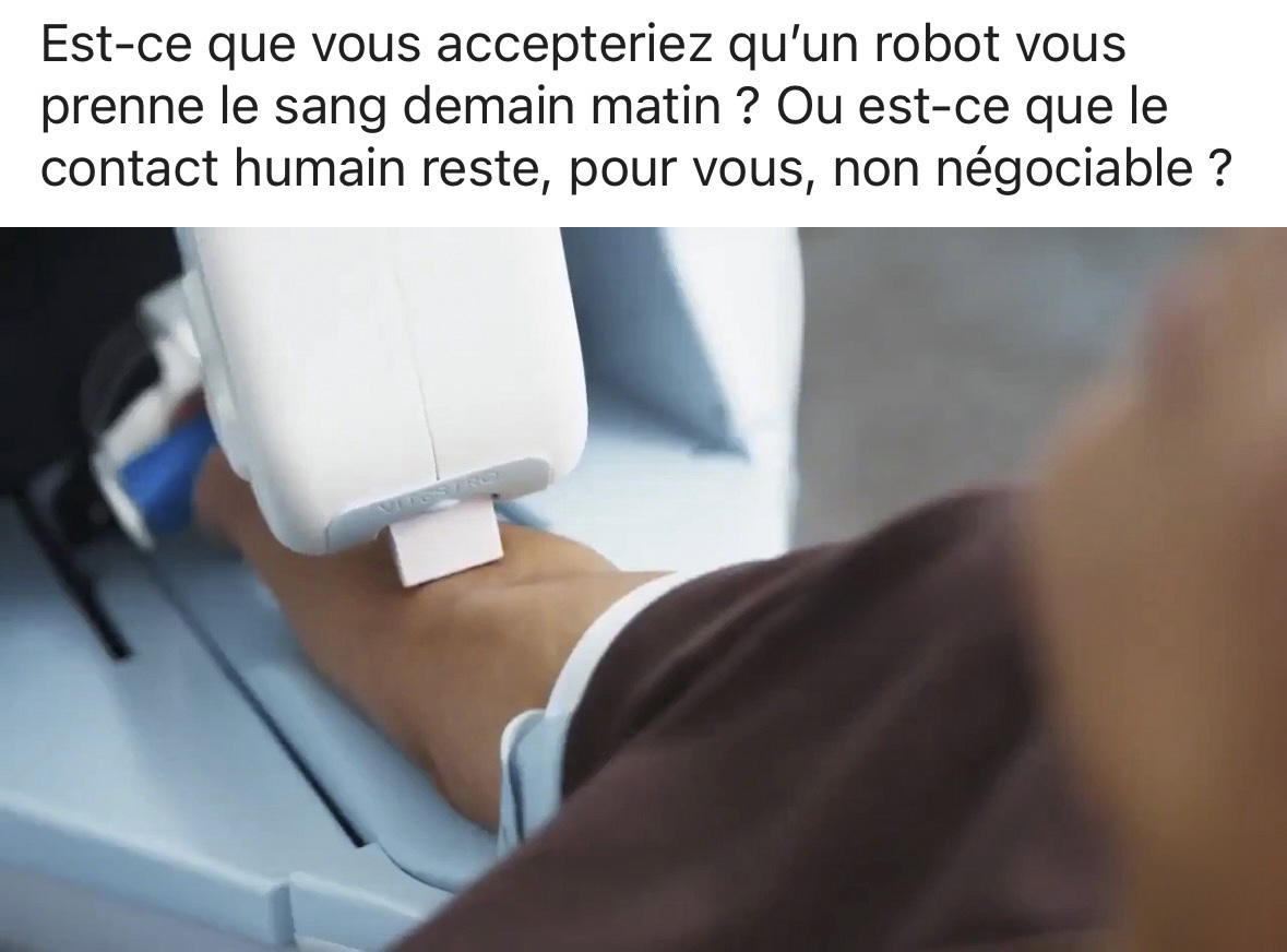 Prise de sang par un robot&nbsp;: quand l’automatisation réduit le patient à 