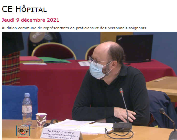 Sénat : le SNPI entendu par la Commission d’enquête sur la situation de l’hôpital