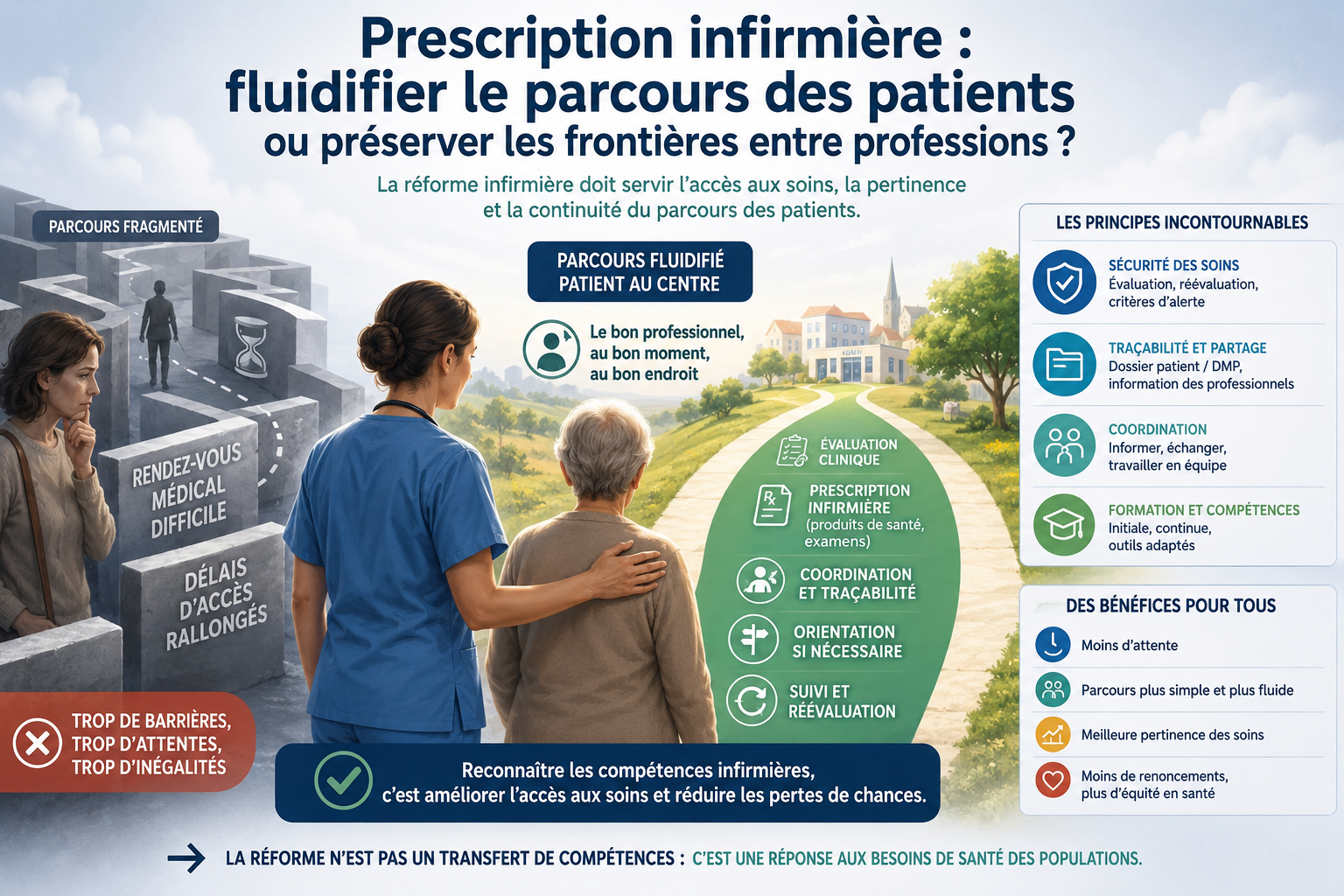 Avis HAS sur la prescription infirmière&nbsp;: fluidifier le parcours des patients ou préserver les frontières entre professions&nbsp;? 