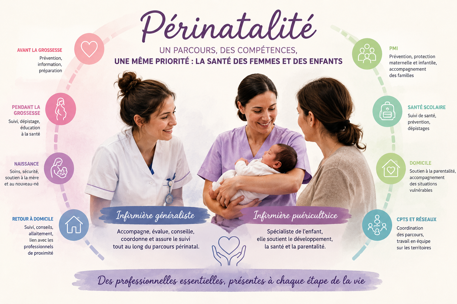 Périnatalité&nbsp;: une réforme ne peut réussir en invisibilisant les infirmières et les puéricultrices